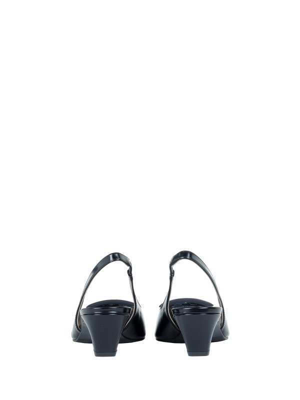 The Best Shops ROBERTO FESTA: court shoes - Black Leather Slingback Pumps