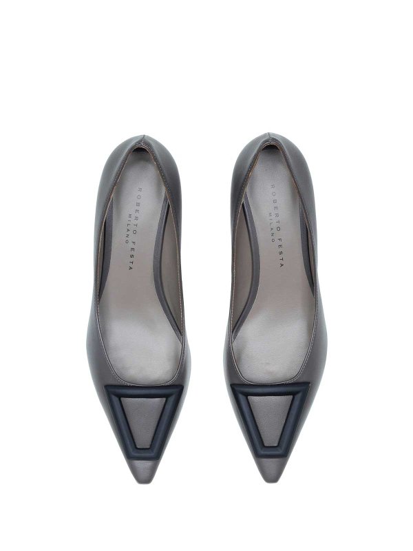 Décolleté Grigio In Pelle shop online: ROBERTO FESTA