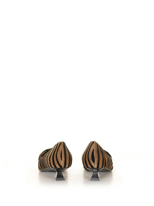 The Best Shops CHANTAL: flat shoes - Animal print zebra suede ballerina