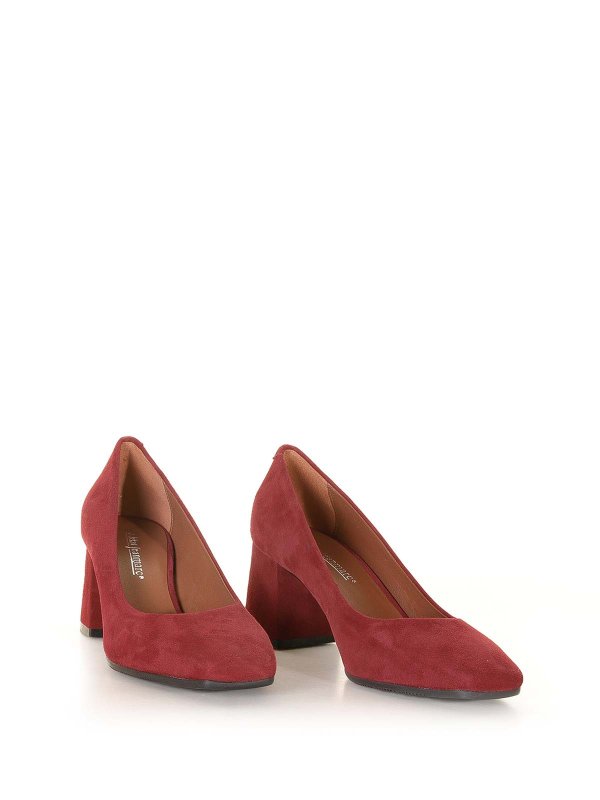 EVALUNA: court shoes online - Pumps In Suede Rosso