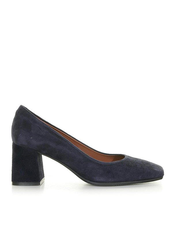 EVALUNA: court shoes - Round toe Pumps in suede
