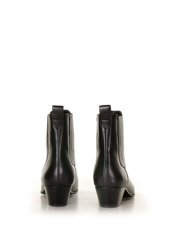 The Best Shops GUGLIELMO ROTTA: ankle boots - Black Leather Ankle Boot