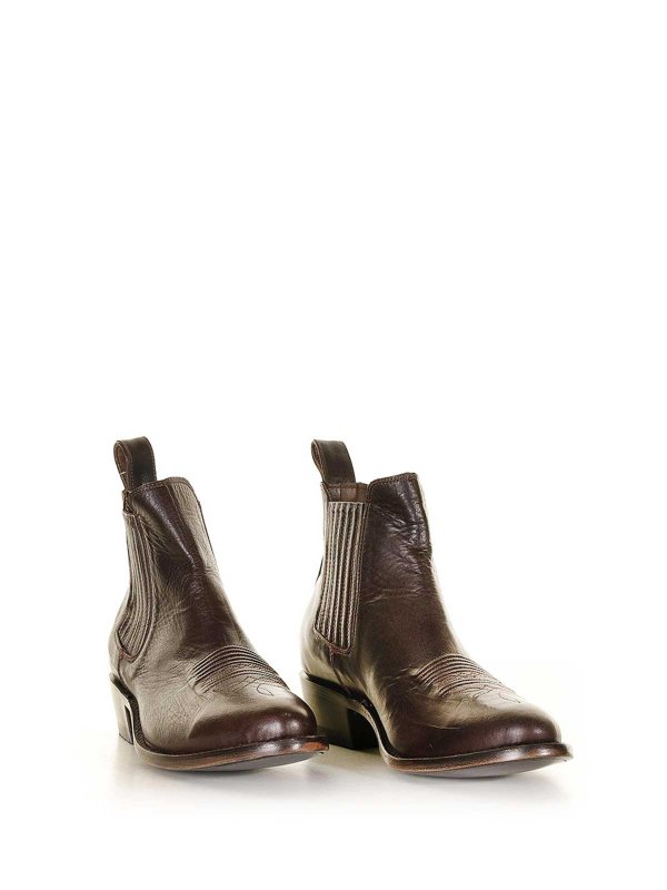 Mexicana: ankle boots online - Cowboy Style Round Toe Ankle Boot