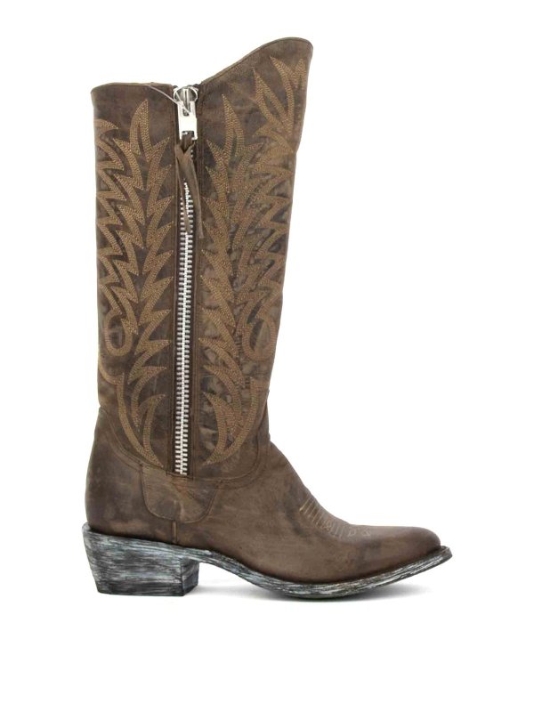 Mexicana: boots - Razz Chocolate Texan Boot