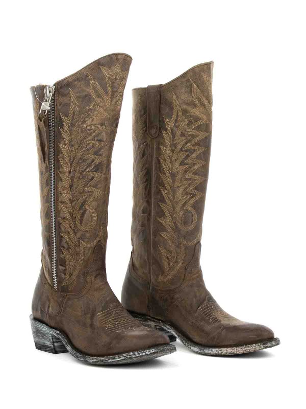 Mexicana: boots online - Razz Chocolate Texan Boot