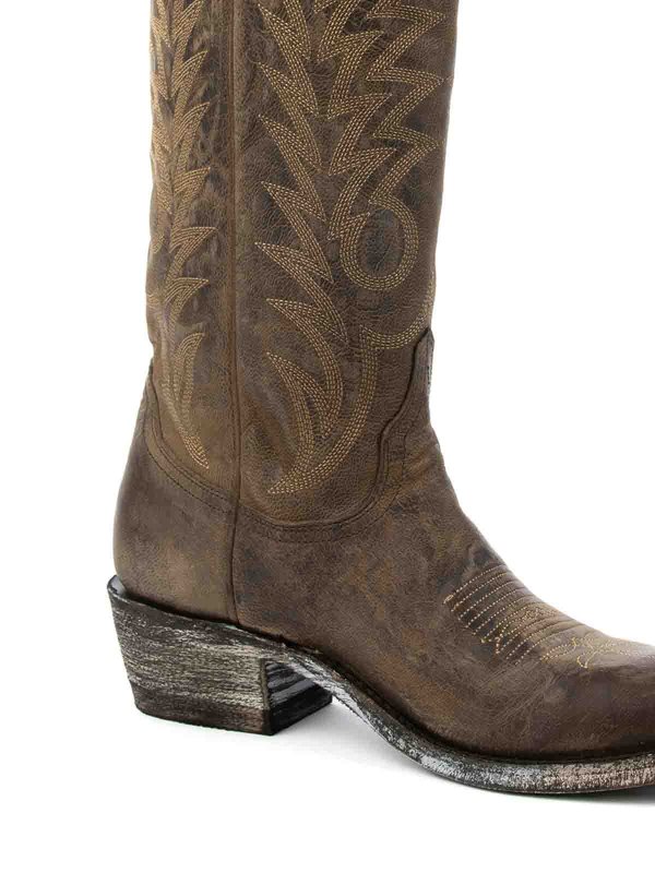 Razz Chocolate Texan Boot shop online: Mexicana