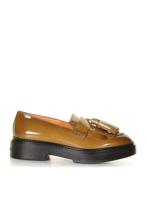 SANTONI: Loafers & Slippers - Leather loafers