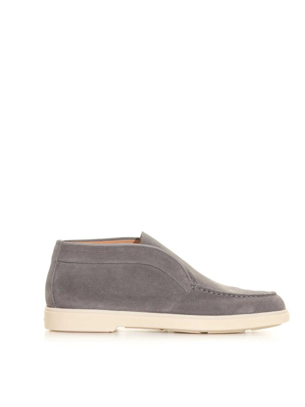 SANTONI: Loafers & Slippers - Suede loafers