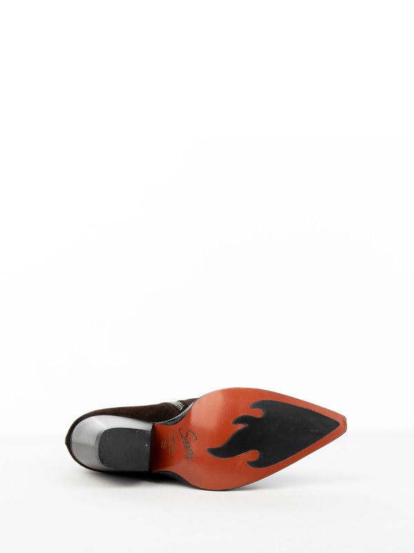 The Best Shops SONORA: Brown Texan ankle boot in suede