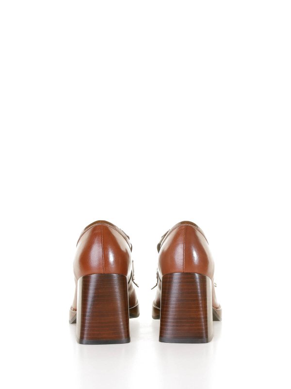The Best Shops VIOLA RICCI: Loafers & Slippers - Lya loafers In Brown Leather
