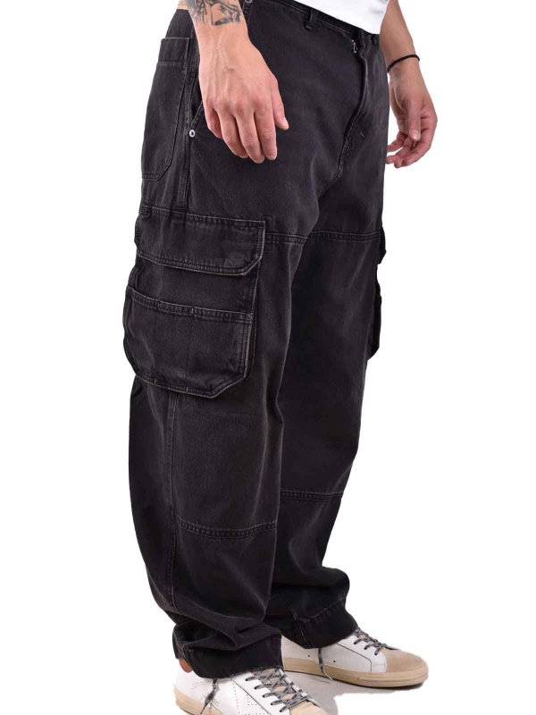 The Best Shops DIESEL: Jeans évasés - Jean Bootcut - Foncé Délavé