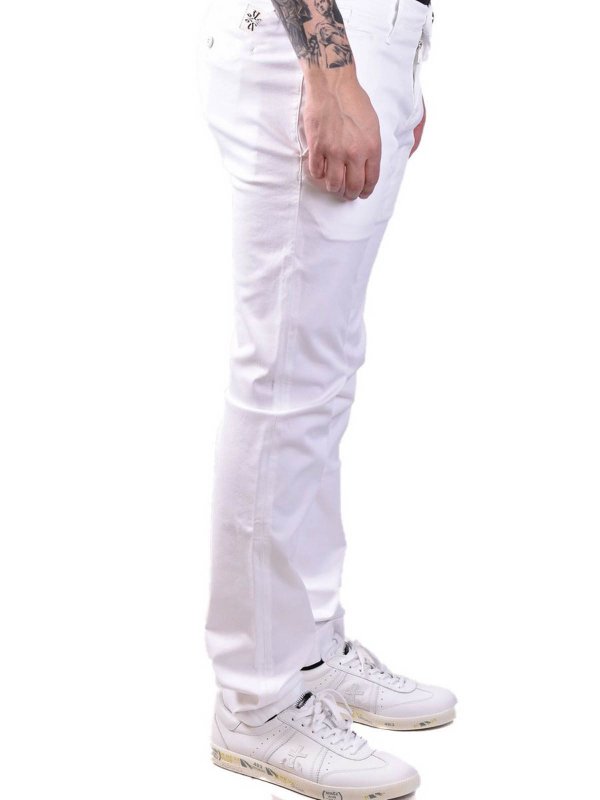 The Best Shops JACOB COHEN: Casual Hosen - Casual Hose - Weiß