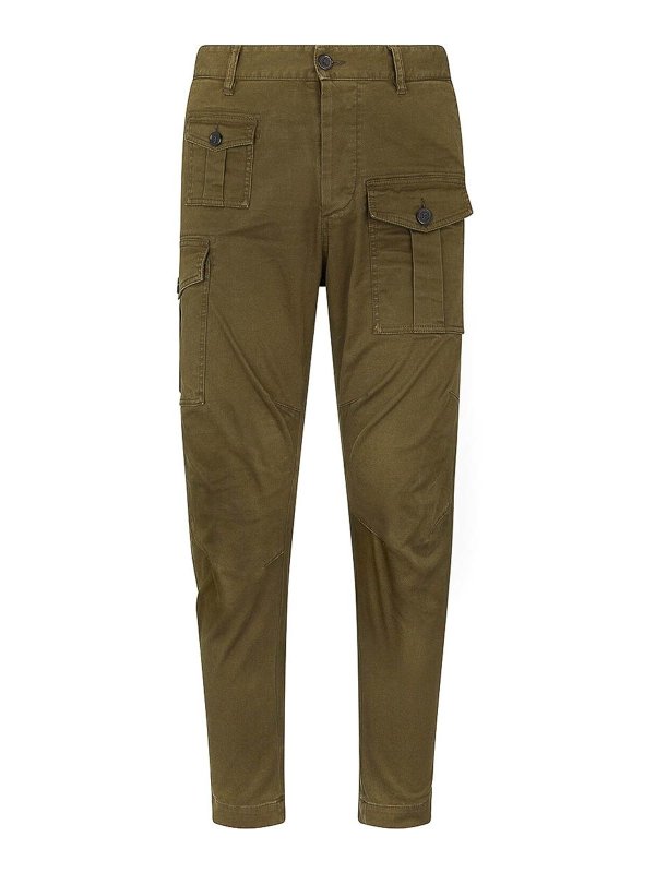 DSQUARED2: Pantalons casual - Pantalons Décontractés - Vert