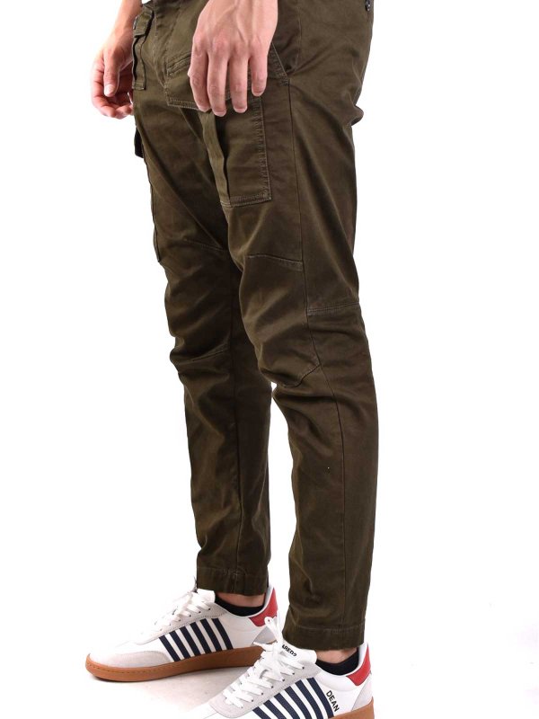 Pantalons Décontractés - Vert shop online: DSQUARED2
