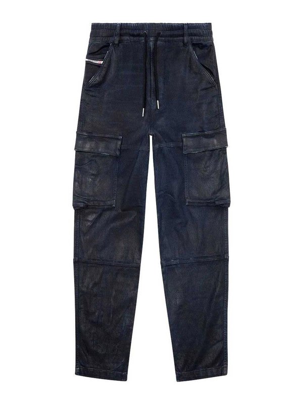 DIESEL: Pantalones casual - Pantalón Casual - Negro