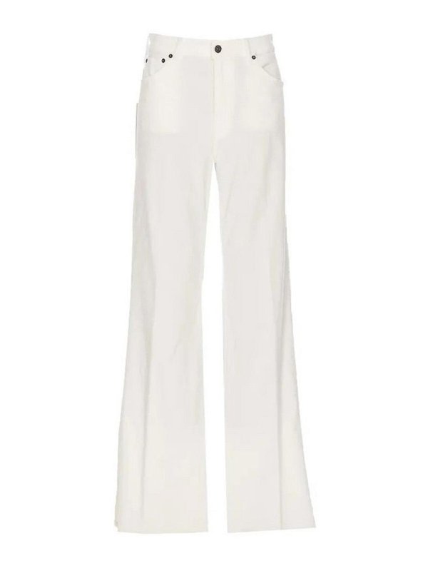 DONDUP: ブーツカットジーンズ - ブーツカットジーンズ - 白