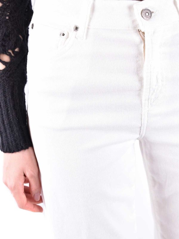 ブーツカットジーンズ - 白 shop online: DONDUP