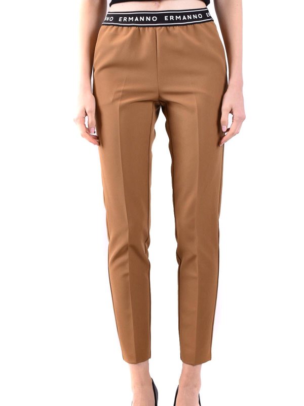 ERMANNO SCERVINO: Pantalons casual online - Pantalons Décontractés - Vert