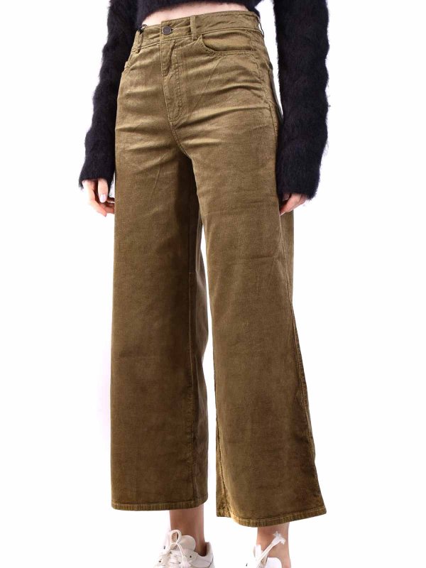 ブーツカットジーンズ - 緑 shop online: PAIGE