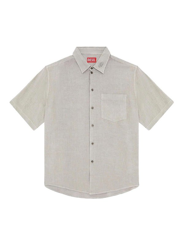 DIESEL: Hemden - Hemd - Silber