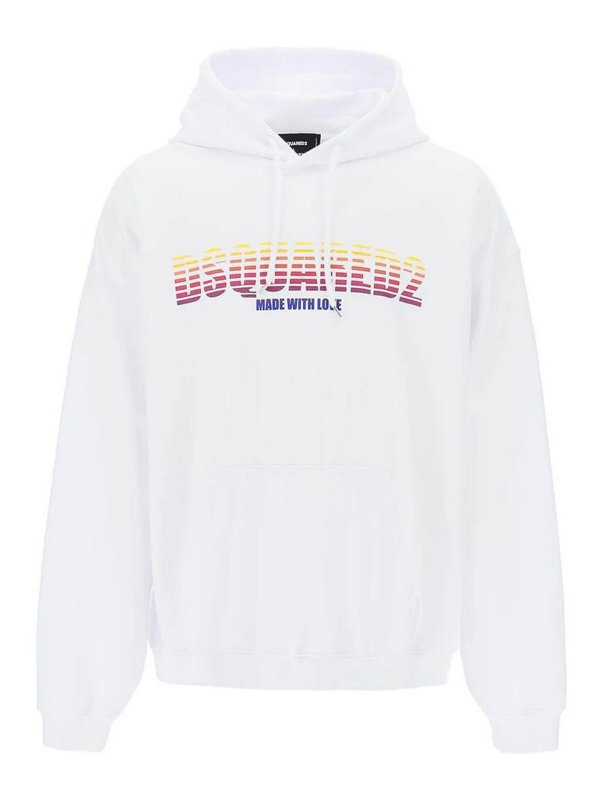 DSQUARED2: Sweatshirts und Pullover - Sweatshirt - Weiß
