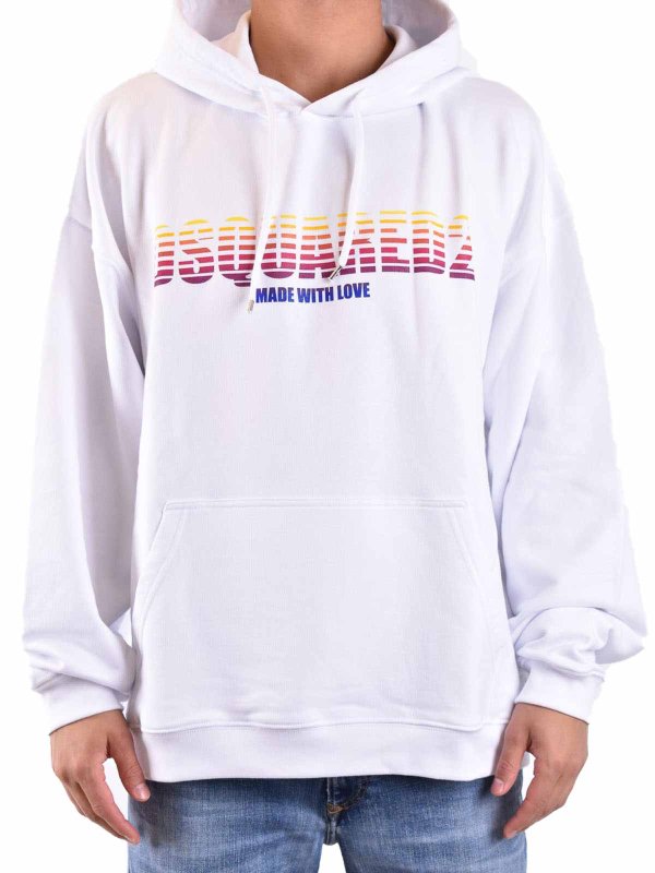 DSQUARED2: Sweatshirts und Pullover online - Sweatshirt - Weiß