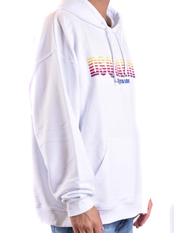 The Best Shops DSQUARED2: Sweatshirts und Pullover - Sweatshirt - Weiß