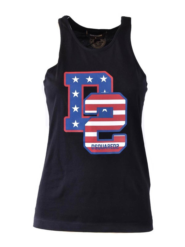 DSQUARED2: Tops und Tank Tops - Top - Schwarz