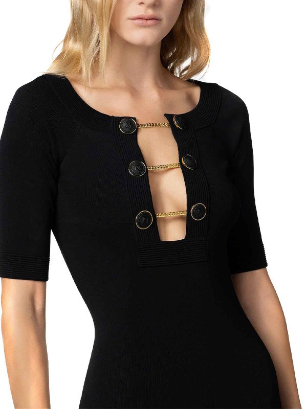 Robe Au Genou - Noir shop online: ELISABETTA FRANCHI