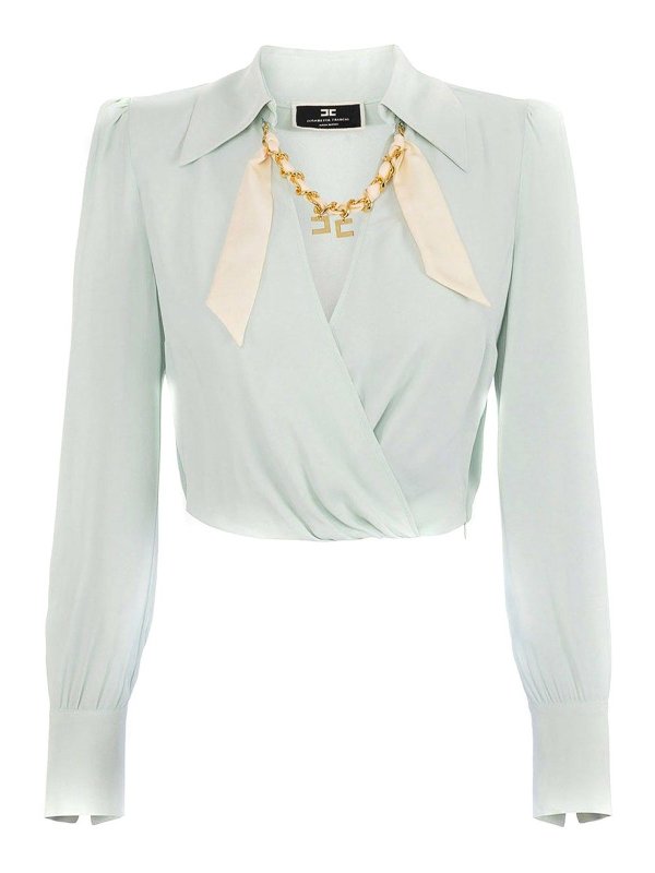 ELISABETTA FRANCHI: シャツ - シャツ - ライトグリーン