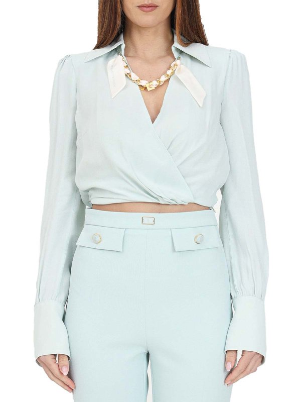 ELISABETTA FRANCHI: シャツ online - シャツ - ライトグリーン