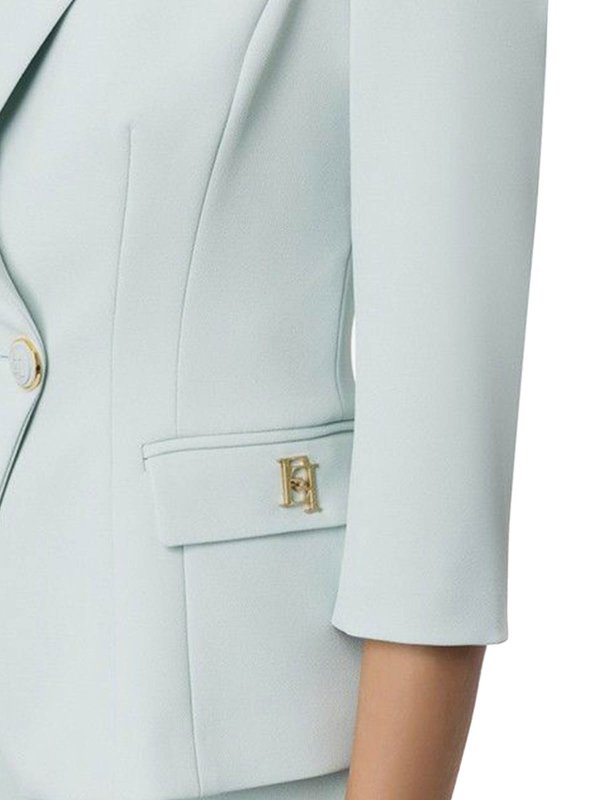 ブレザー - ライトブルー shop online: ELISABETTA FRANCHI