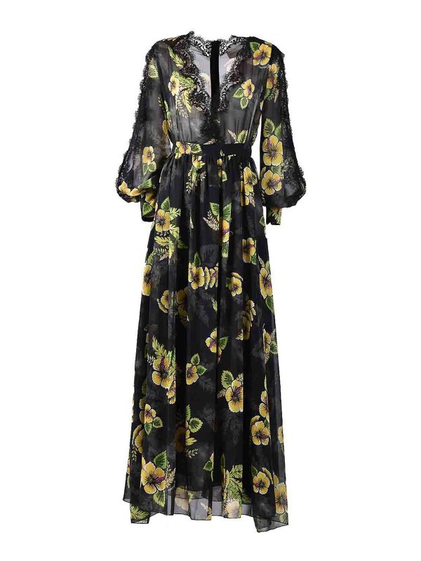 ERMANNO SCERVINO: Knielange Kleider - Knielanges Kleid - Schwarz