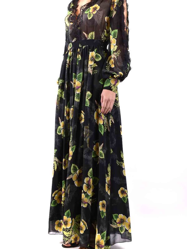 Knielanges Kleid - Schwarz shop online: ERMANNO SCERVINO