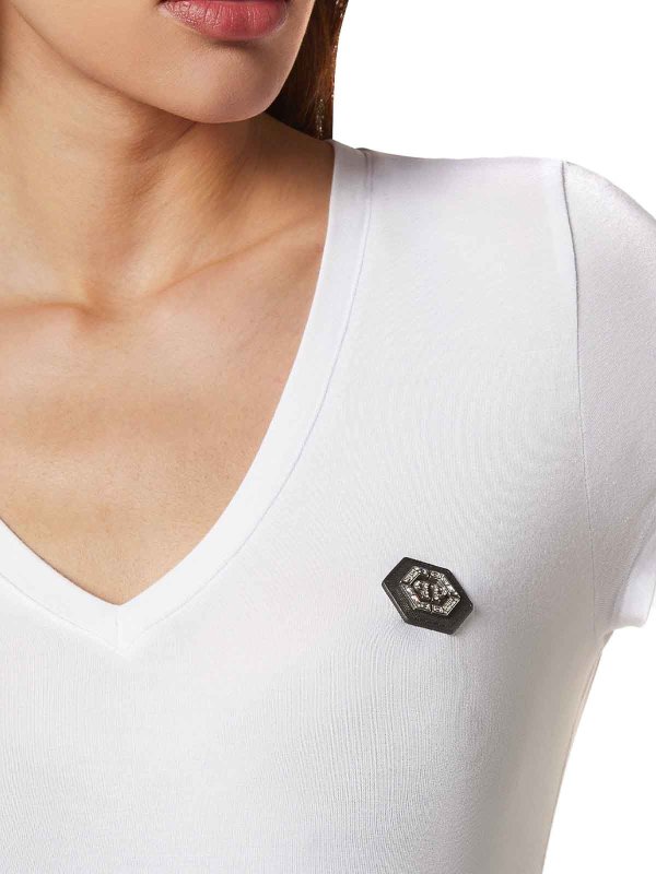 T-Shirt - Blanc shop online: PHILIPP PLEIN