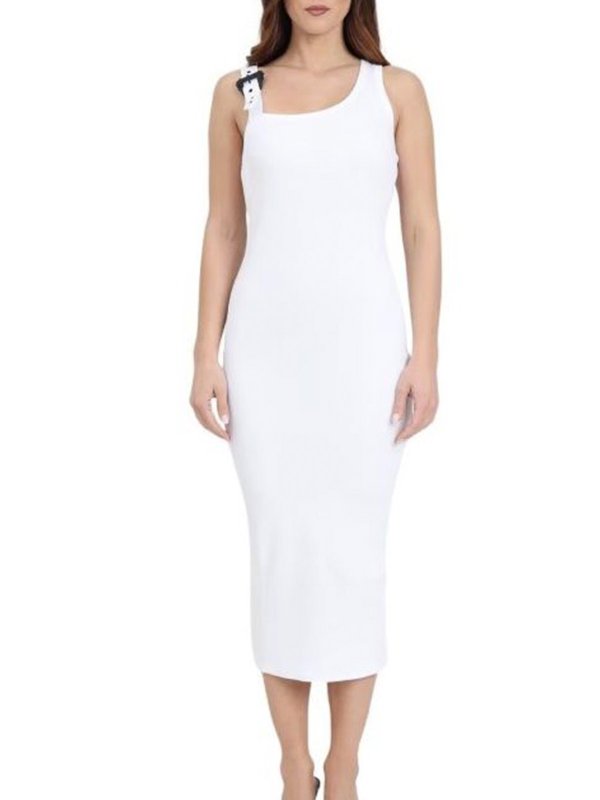 Versace Jeans Couture: Vestidos media pierna online - Vestido Midi - Blanco