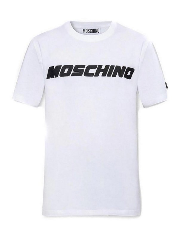 MOSCHINO: T-shirts - T-Shirt - Weiß