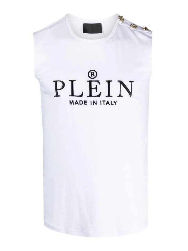 PHILIPP PLEIN: トップス＆タンクトップ - トップ/タンクトップ - 白