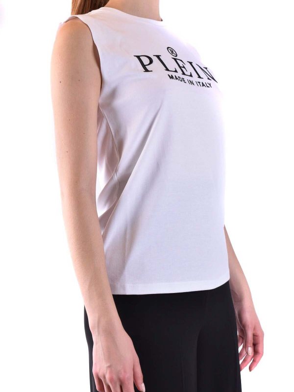 The Best Shops PHILIPP PLEIN: トップス＆タンクトップ - トップ/タンクトップ - 白