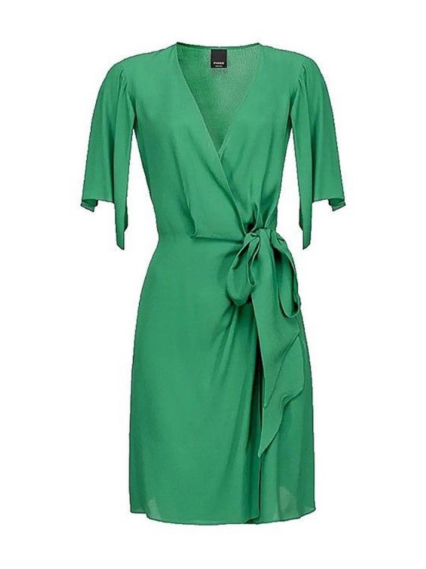 Pinko: Knielange Kleider - Knielanges Kleid - Grün