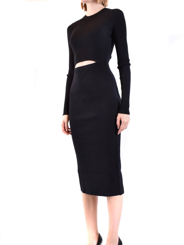 膝丈ドレス - 黒 shop online: DIESEL