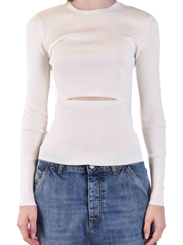 DIESEL: クルーネック online - クルーネック - 白