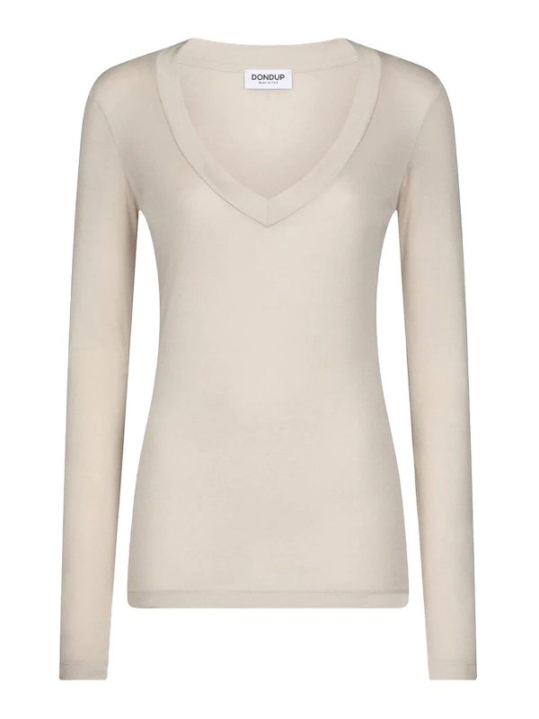 DONDUP: T-shirts - T-Shirt - Weiß