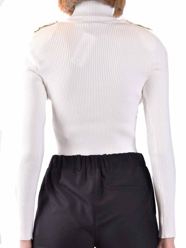 ELISABETTA FRANCHI buy online Rundhalspullover - Weiß