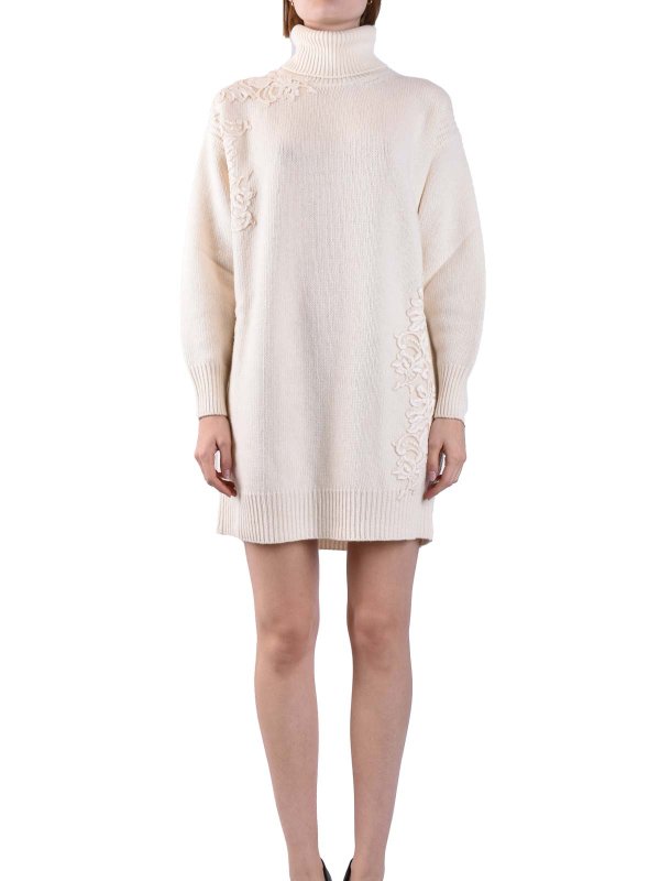 ERMANNO SCERVINO: ニーレングスドレス online - 膝丈ドレス - 白