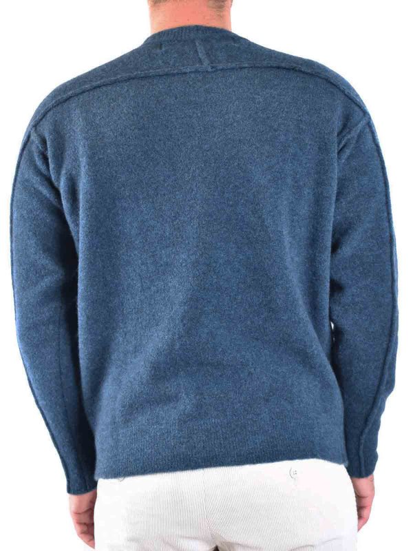 ISABEL BENENATO buy online Rundhalspullover - Hellblau