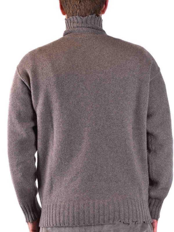 ISABEL BENENATO buy online Rundhalspullover - Grau