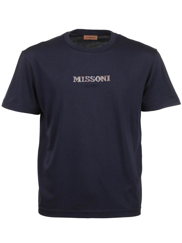 MISSONI: Camisetas - Camiseta - Azul