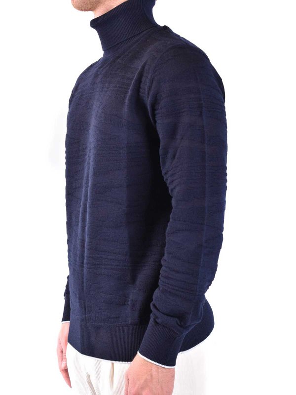 クルーネック - ダークブルー shop online: MISSONI