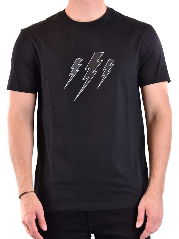 NEIL BARRETT: Camisetas online - Camiseta - Negro